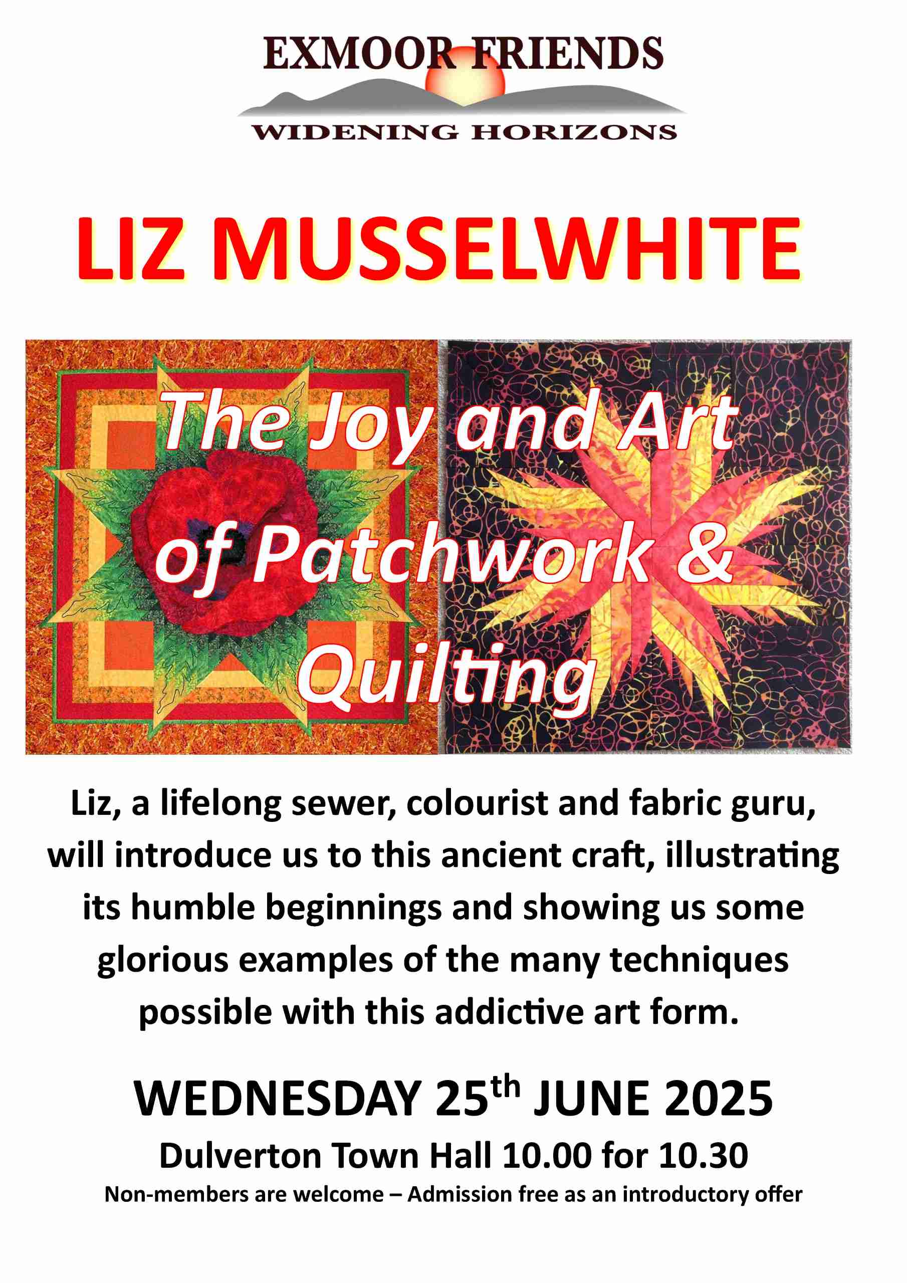 The Joy and Art of Patchwork and Quilting talk