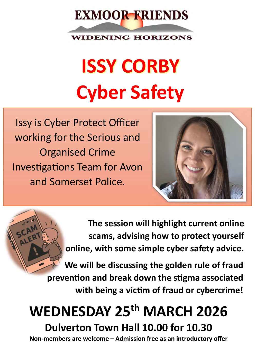 Issy Corby talk: Cyber Safety, Exmoor Friends